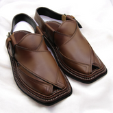 Double Sole Takidar Chappal Double Shade - Pure Leather Handmade Peshawari chappal